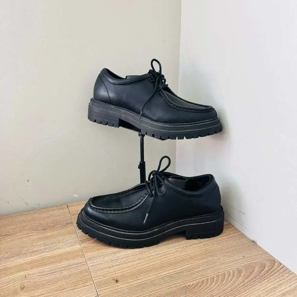 American Eagle Black Leather Oxford Loafer Men’s Size 8.5